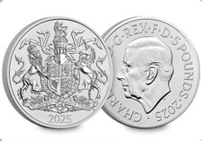2025 UK King Charles III Coat of Arms CBU &pound;5 - Encapsulated Five Pound