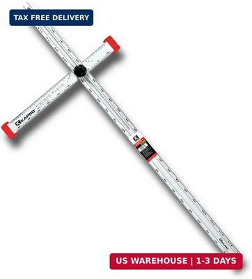 Kapro - 317 Adjustable Drywall T-Square Tool - Aluminum - for Layout and Marking