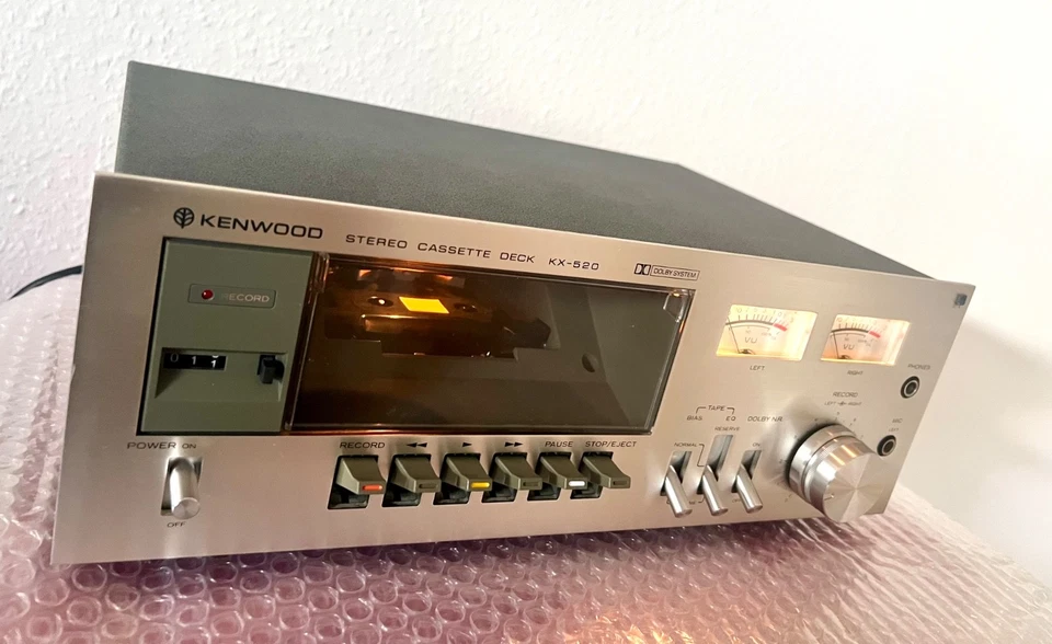 Kenwood KX-520 Tapedeck Stereo Kassettendeck  Top Zustand. - Bild 3 von 4