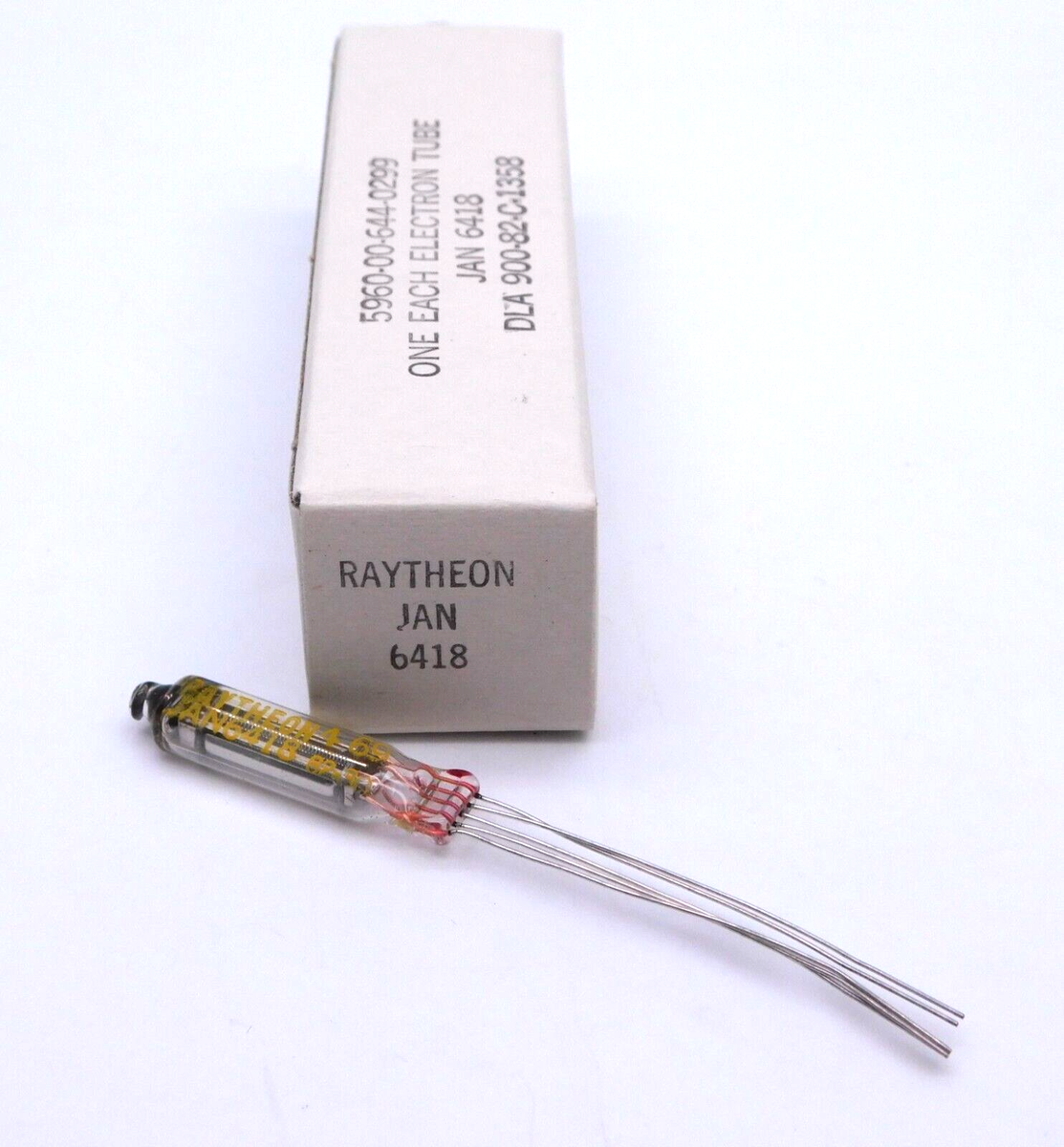 6 pcs Raytheon JAN 6418 Military Spec Valve Tube NOS Boxed | eBay UK