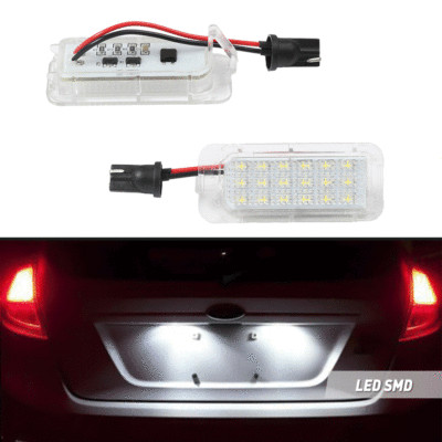 2x LED License Plate Rear Tag Light for Ford Explorer Fiesta Escape Fusion 6000K