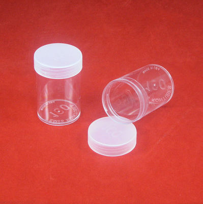 100 Edgar Marcus Round Plastic Coin Storage Tubes for US Silver Dollars 38.1mm 