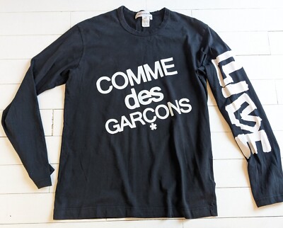 COMME des GARCONS Langarm T-SHIRT Gr. M - CUSTOMIZED BY HAND - Paul McNeil
