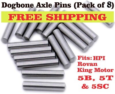 Rovan Axle Hub Pins 8 Pieces Dogbone Pins Fit 1/5 Baja 5b SS 5T