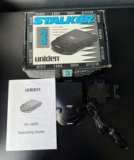 Uniden RD 1600S Black Stalker 3 Band Radar Detector W/ Accessories