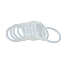 10Pcs Silicone O-Rings, 42mm OD, 34mm ID, 4mm Width, Seal Gasket White