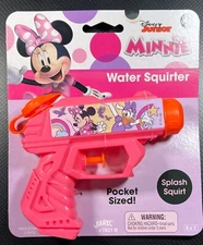 Water Squirter By Disney Minnie Water Gun Pocket Sized Pink Splash Squirt