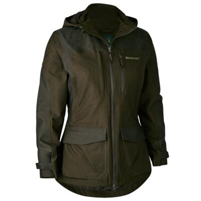 Womens Deerhunter Lady Chasse Jacket Waterproof Olive Night Melange UK8 To UK18