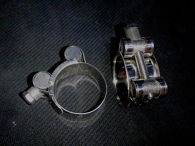 2 PC STAINLESS 1 5/8'' T- BOLT HOSE CLAMP HIGH STRENGTH TC-40-43