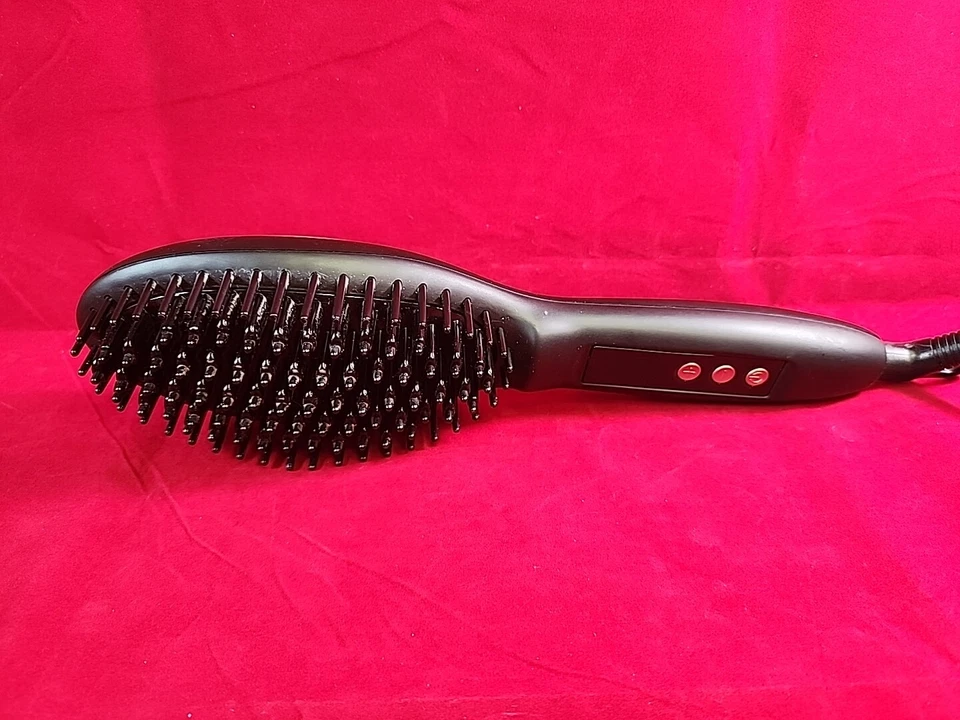 U Spicy Hair Iron Straightener Brush Women's Black Model US-FSOO5 Heated Works - Image 4 of 4