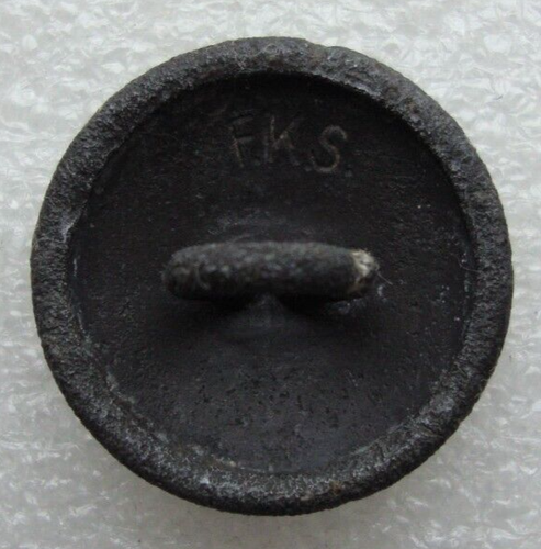 WW2 German Army Uniform Zinc Button Maker F.K.S. Original S9 - Afbeelding 3 van 5