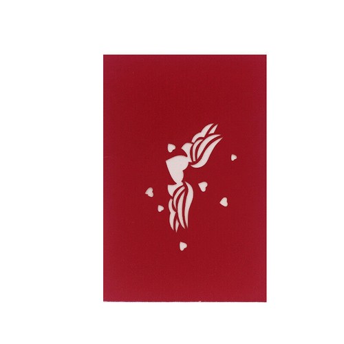 3D Pop Up Valentine's Day Heart Flower Greeting Card Girlfriend Wife Love Gift - Picture 10 of 22