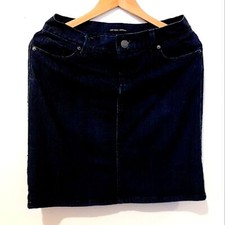 New York  Company Womens Dark Blue Denim Mini Skirts W29 18"Length Size 4 Y2K