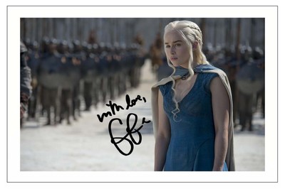 HWC Trading FR Emilia Clarke Printed Gift A4 Autograph Ontworpen
