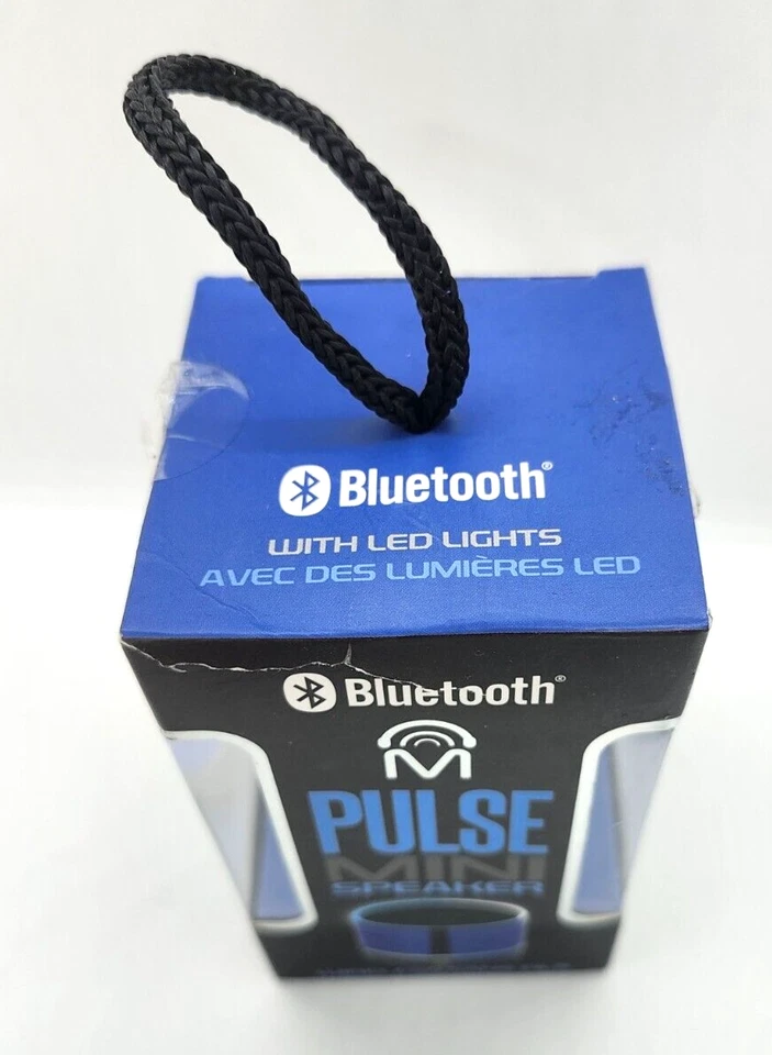 Nuevo Mini Altavoz Mental Beats Bluetooth Pulso Negro con Luces LED Caja Abierta Foto 4 de 4