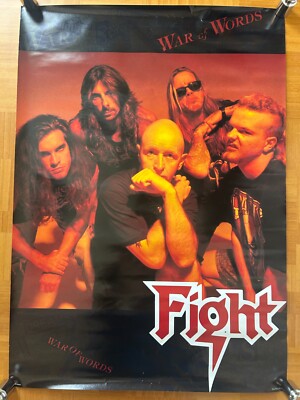 FIGHT Rob Halford / War of Words 1993 Japan Original Promo Poster