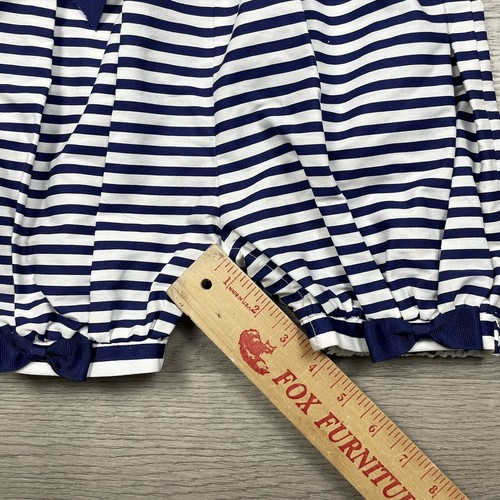 Vintage Sylvia Whyte Girl’s White Navy Nautical Theme Dress Size 24M - Picture 9 of 9