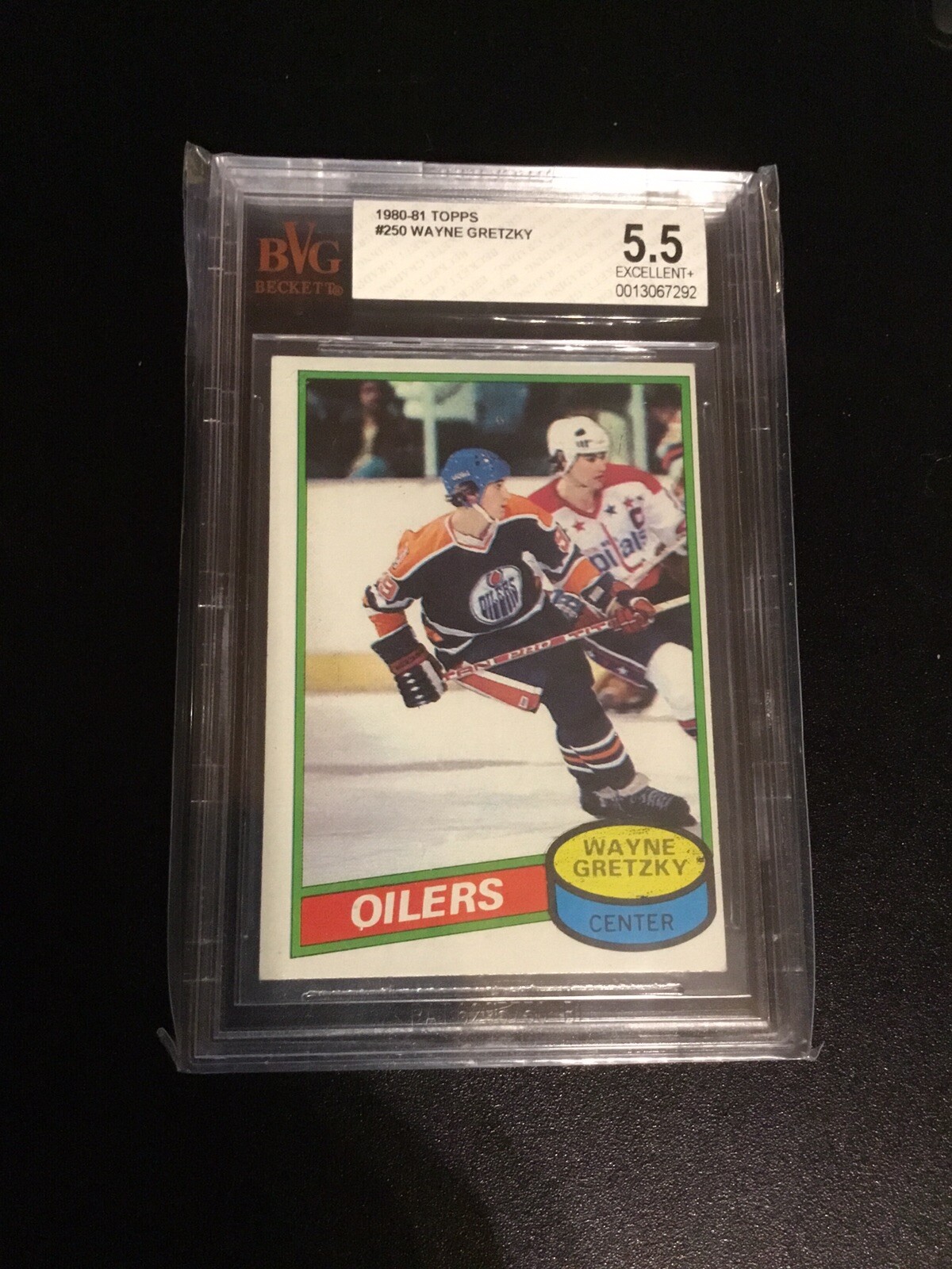 1980 Topps Hockey Wayne Gretzky #250 BVG 5.5 EXCELLENT+ NICE