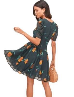 slim fit dress slacks Mable Floral Tiered Ruffle Maxi Dress
