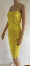 VERSACE EMBELLISHED SEXY SHEER OPEN CUTOUTS DRESS SIZE IT 40