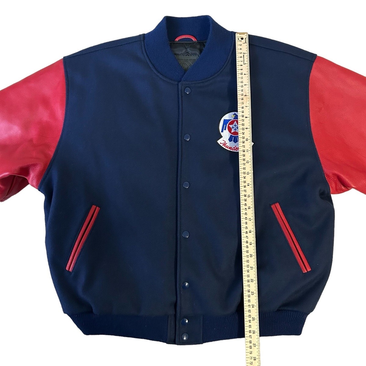 USAF Thunderbirds Varsity Bomber Jacket Golden Bear Mens Sz USAF Thunderbirds Varsity Bomber Jacket Golden Bear Mens Sz