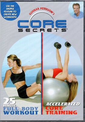 Core Secrets: Full Body Workout+Accelerated Core Training / *SEALED* DVD Video!