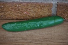 PLAY FOOD Vintage MTC English Cucumber Realistic Vegetable Play Toy 80's Plastic