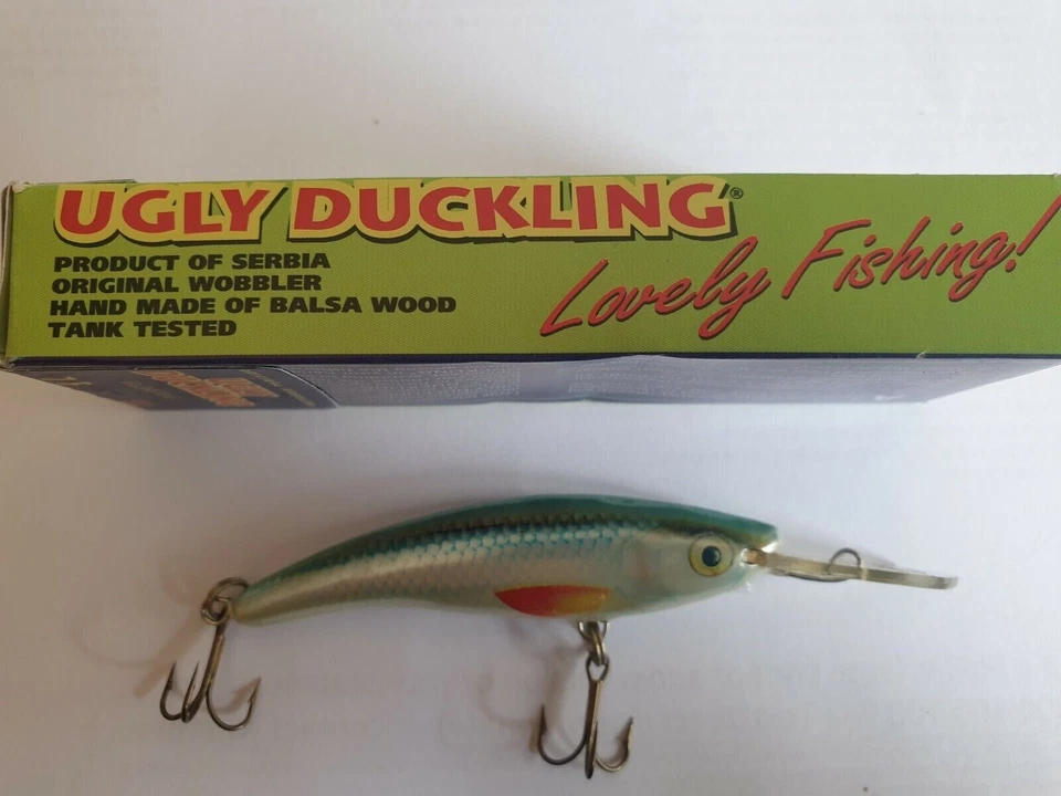 4x iscas de pesca de patinho feio - oscilantes tamanho 7 - Imagem 4 de 4