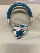 Vintage Telex 610 -1 Headphones 1/4 INCH INPUT White & Blue