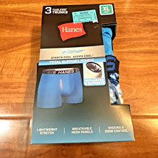 Hanes Men's Ultimate Comfort Total Support Pouch Trunk Briefs XL