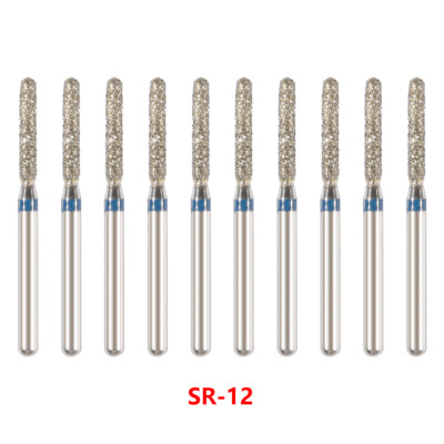 50pcs Dent Diamond Burs SR-12 FG 1.60 mm For High Speed Handpiece