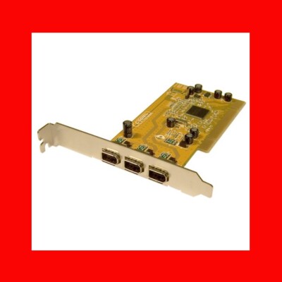 New Siig NN-300043 1394 PCI 1394 FireWire Adapter 3 Port PCI1