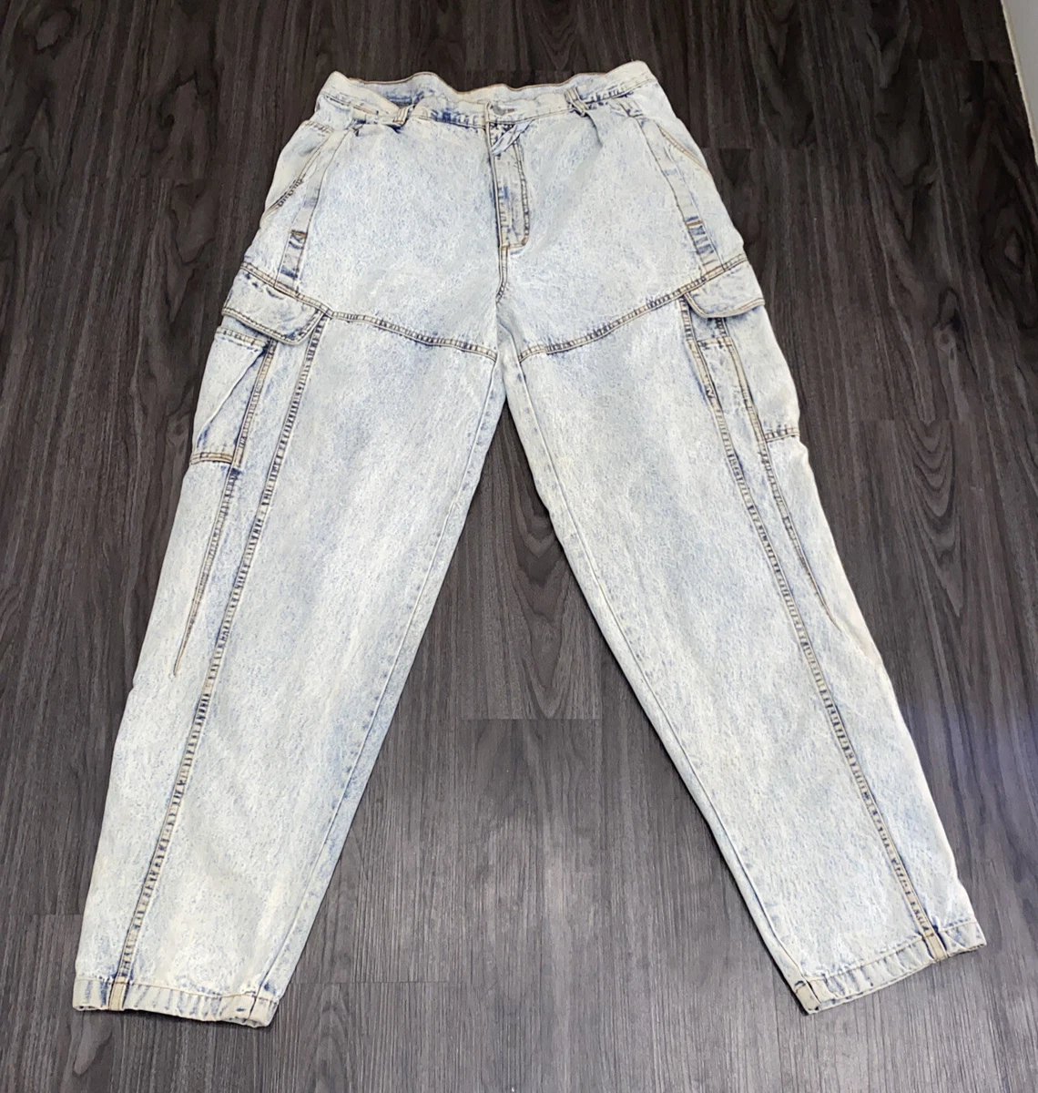 Vintage Stone Wash Jeans / Bugle Boy Denim / 90s Acid Wash Jeans