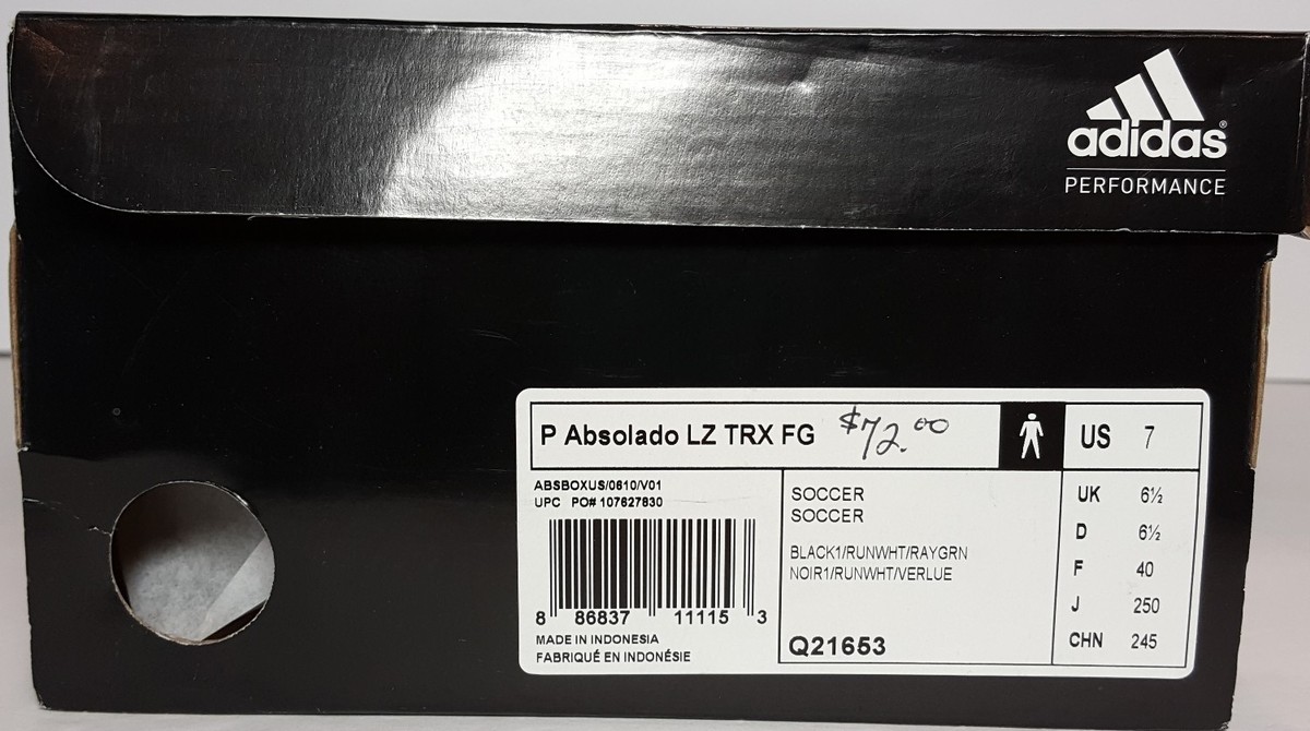 ADIDAS  PREDATOR ABSOLADO LZ TRX FG SOCCER CLEATS MEN\'S  NEW IN BOX  Q21653 ADIDAS PREDATOR ABSOLADO LZ TRX FG SOCCER CLEATS MEN main image 2