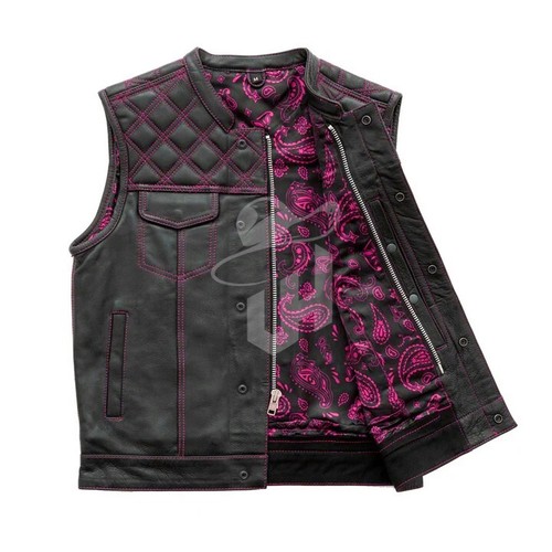 Men's Anaaz Touring Adventure Vest Leather Motorbike Biker Waistcoat Vests - Picture 5 of 7