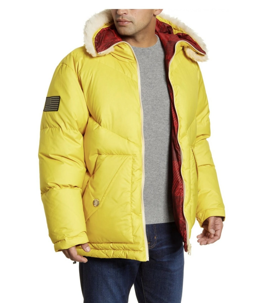 215 WOOLRICH Expedition Reversible Down Parka Genuine Shearling