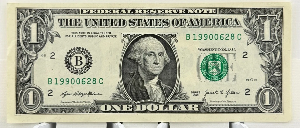 1990 June 28th Dollar 1990 June 28 Birthday Anniversary Serial Number Dollar - Image 2 of 3