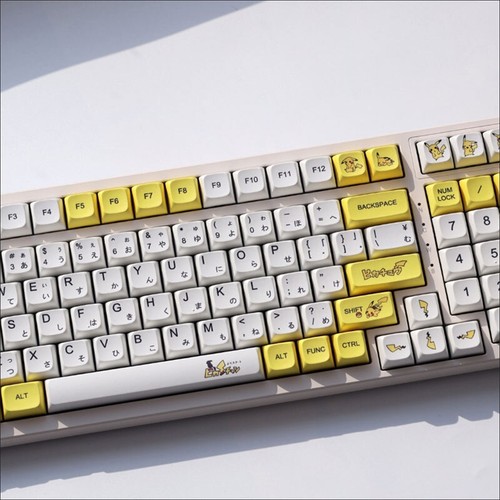 Anime Pikachu Pokemon PBT Keycaps set Dyesub for Cherry MX Mechanical Keyboards - Picture 6 of 10