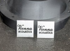 2 loghi / distintivi in metallo di Vienna Acoustics Bach Grand altoparlanti