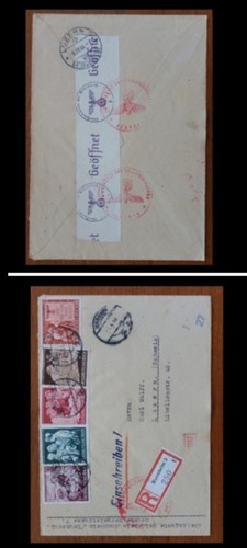 Ww2 GERMAN POSTAGE ENVELOPE AUTHENTIC CANCELLATION STAMP Ww2 HISTORICAL RESEARCH - Picture 15 of 16