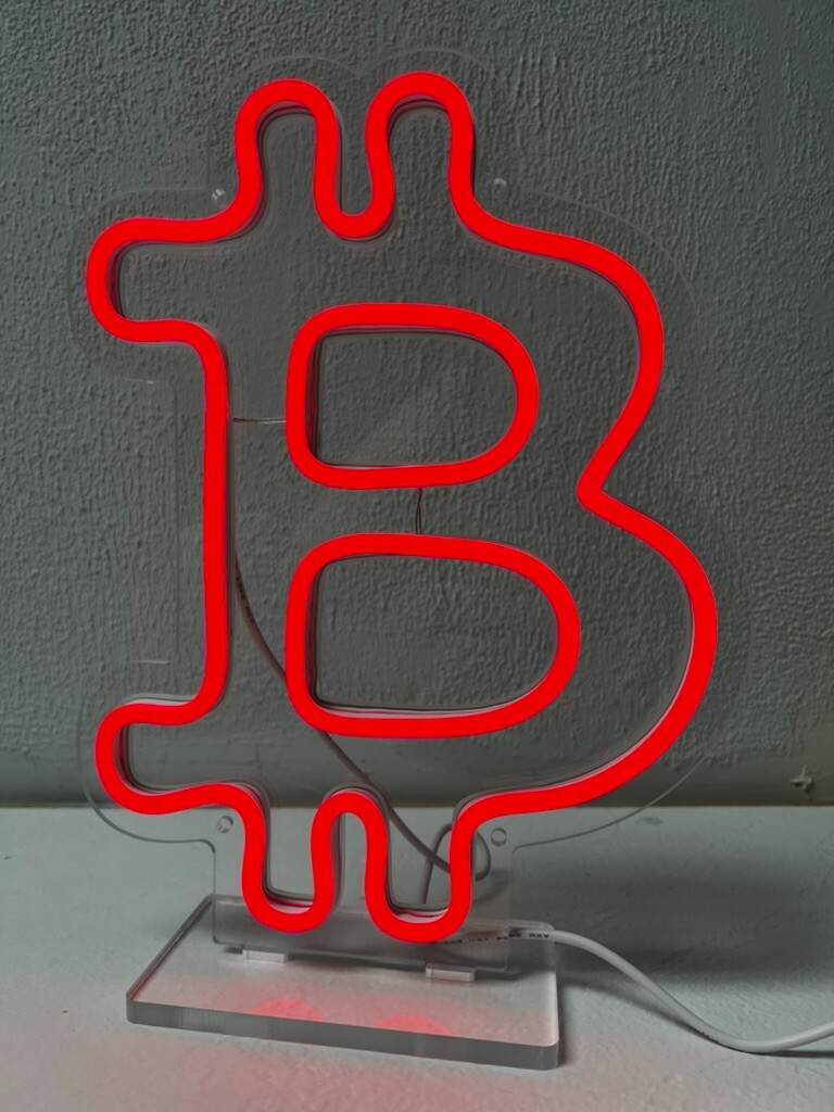 Bitcoin Neon Sign, Handmade Bitcoin Led Neon Orange Light | eBay