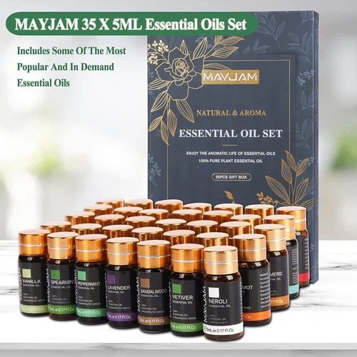 MAYJAM Ätherische Öle Set 35x 5ml Naturrein Aromatherapie Öl Duftöl für Diffuser - Bild 8 von 11