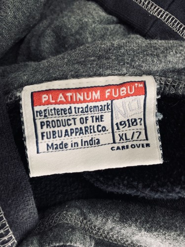 Vintage PLATINUM FUBU Hoodie Fat Albert and the Gang Kids Size XL/7 - Picture 4 of 6