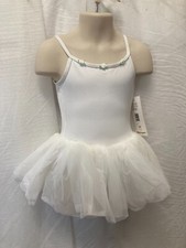 CAMISOLE attached TUTU DRESS BALLET CHIFFON Rosettes Princess Aurora 2236