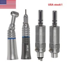 Dental Low Speed Handpiece Contra Angle Straight Air Motor 2H/4H Fit NSK PAD