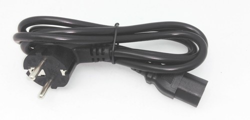 Nuevo cable de alimentación de CA europeo de 3 clavijas y 5 pies para computadora/monitor/fuente de alimentación de PC de la UE - Imagen 4 de 5