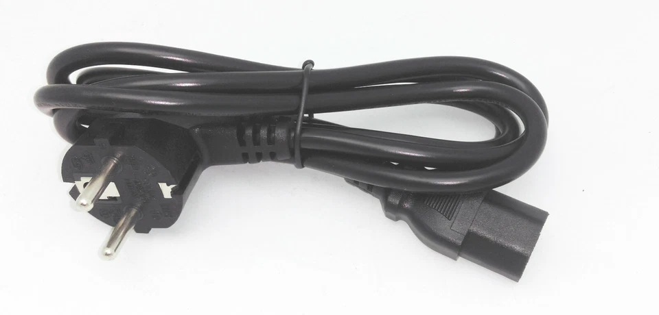 New European 3-Prong 5ft AC Power Cord for Computer/Monitor/EU PC Power Supply - Image 4 of 4