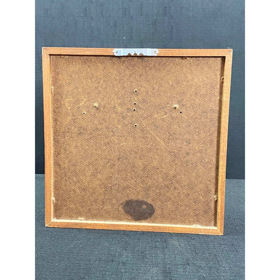 Campana de ángel de porcelana vintage 1978 arte de pared caja de sombra enmarcada decoración de Navidad Foto 4 de 4