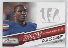 2010 Playoff Prestige Rookie Xtra Points Red 14/100 Carlos Dunlap #216 0a1