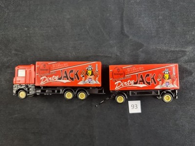 werbetrucks 1:87, LKW, H0, Brauerei Meininger, Black Jack, Hängerzug, Selten,